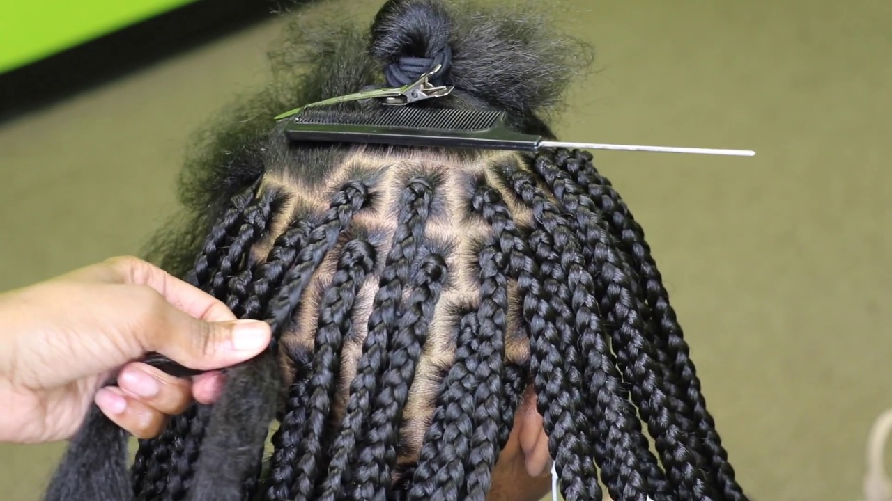 Medium box braids